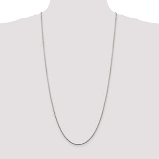 30" Sterling Silver 1.75mm Diamond-cut Round Box Chain Necklace