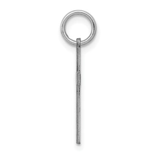 Sterling Silver Rhodium-plated Laser Designed Cross Charm QXR103