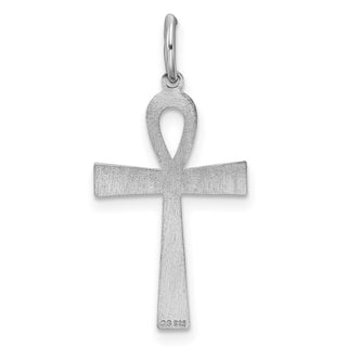 925 Sterling Silver Laser Designed Cross Pendant QXR137