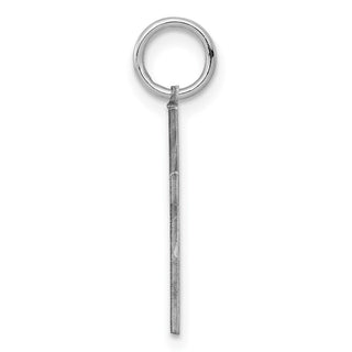 Sterling Silver Rhodium-plated Laser Designed Cross Charm QXR149