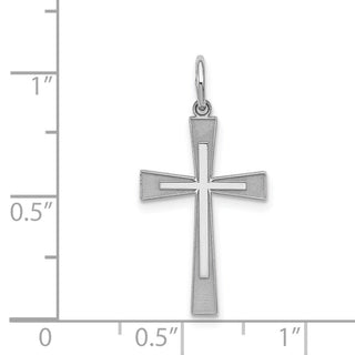925 Sterling Silver Laser Designed Cross Pendant QXR150