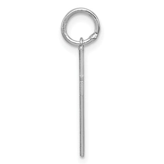 Sterling Silver Rhodium-plated Laser Designed Cross Charm QXR170