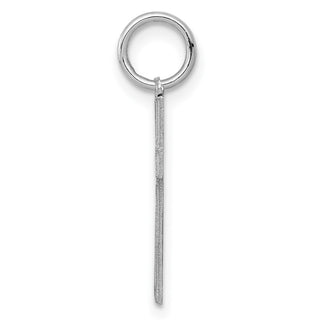 Sterling Silver Rhodium-plated Laser Designed Cross Charm QXR173