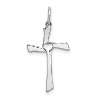 925 Sterling Silver Laser Designed Cross Pendant QXR199