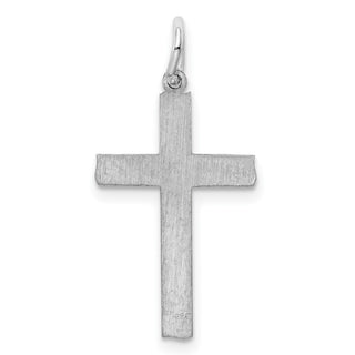 925 Sterling Silver Laser Designed Cross Pendant QXR203