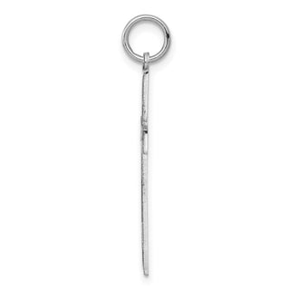 925 Sterling Silver Laser Designed Cross Pendant QXR256