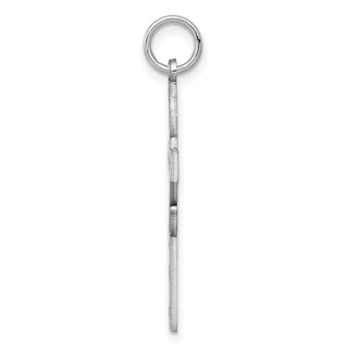 925 Sterling Silver Laser Designed Cross Pendant QXR265