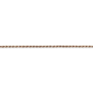 24" 14k Rose Gold 1.5mm Diamond-cut Machine-made Rope Chain Necklace