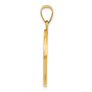 14k Yellow Gold Saint Christopher Medal Pendant REL137