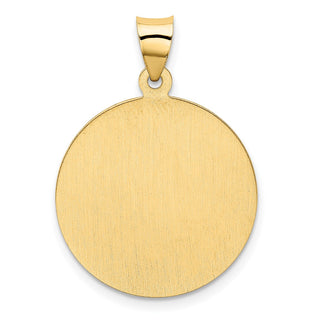 14k Yellow Gold Saint Christopher Medal Pendant REL137