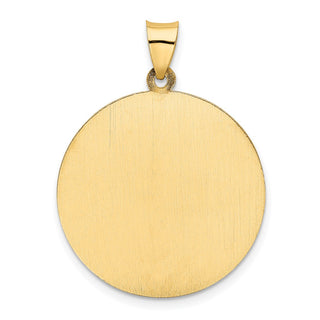 14k Yellow Gold Saint Christopher Medal Pendant REL138
