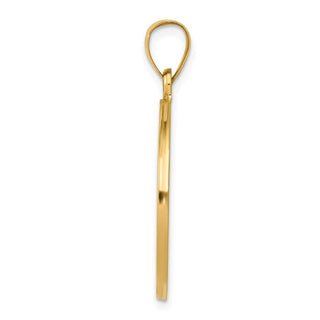 14k Yellow Gold Saint Anthony Medal Pendant REL145