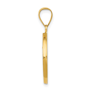 14k Yellow Gold Saint Anthony Medal Pendant REL146