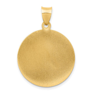 14k Yellow Gold Saint Michael Medal Pendant REL148