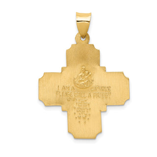 14k Yellow Gold Four-Way Medal Pendant REL150