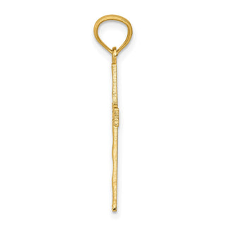 14k Yellow Gold Filigree Cross Pendant