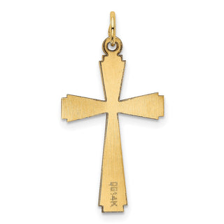 14K Yellow Gold Cross Charm REL81