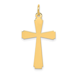 14K Yellow Gold Cross Charm REL81