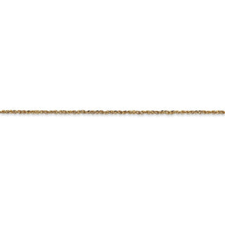 18" 14k Yellow Gold 1.1mm Ropa Chain Necklace