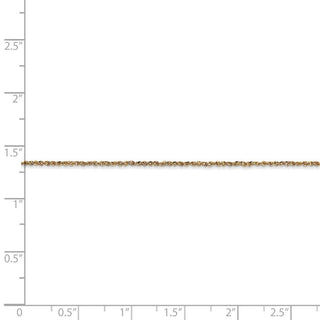 18" 14k Yellow Gold 1.1mm Ropa Chain Necklace