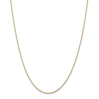 18" 14k Yellow Gold 1.1mm Ropa Chain Necklace