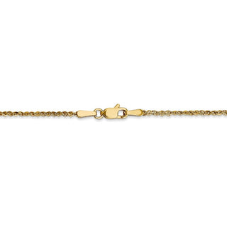 18" 14k Yellow Gold 1.7mm Ropa Chain Necklace