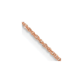 20" 14K Rose Gold 20 inch .7mm Ropa with Spring Ring Clasp Chain