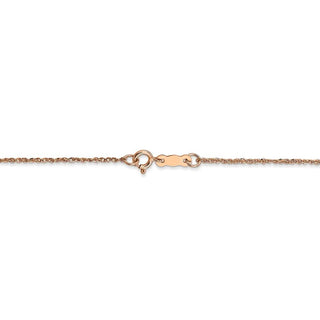 16" 14K Rose Gold 1.1mm Ropa Chain Necklace