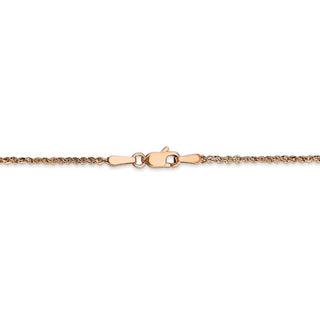 16" 14K Rose Gold 1.7mm Ropa Chain Necklace