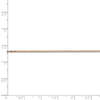 24" 14k Rose Gold 1.10mm Box Chain Necklace