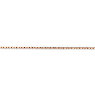 24" 14k Rose Gold 1.3mm Box Chain Necklace