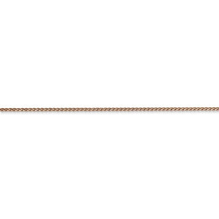 24" 14k Rose Gold 1.00mm Diamond-cut Spiga Chain Necklace