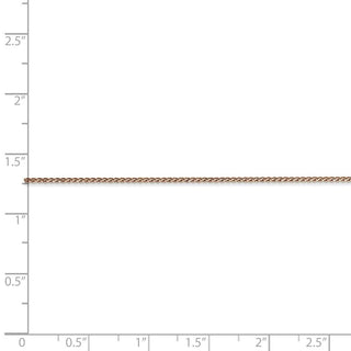24" 14k Rose Gold 1.00mm Diamond-cut Spiga Chain Necklace