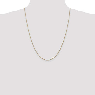 24" 14k Rose Gold 1.00mm Diamond-cut Spiga Chain Necklace