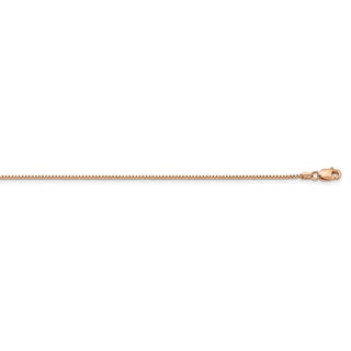 30" 14k Rose Gold .95mm Box Chain Necklace