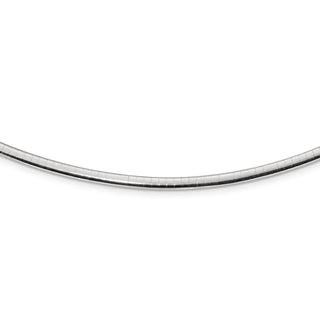 Sterling Silver Gold-pltd 3mm Reversible w/2in ext Cubetto Chain Necklace RSM3