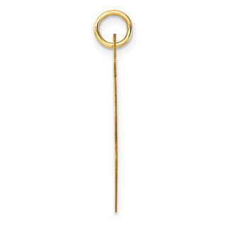 14k Yellow Gold Polished Heart Shaped Disc Charm S1453