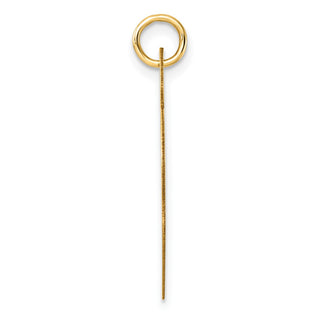 14k Yellow Gold Polished Heart Shaped Disc Charm S1453