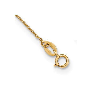16" 14k Yellow Gold Polished 16in Cross Rosary Necklace SF2504-16