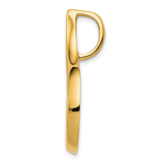 14k Yellow Gold Fits up to 6mm Regular and Fancy Omega Slide Pendant SL13