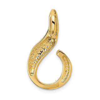 14k Yellow Gold Fits up to 6mm Regular and Fancy Omega Slide Pendant SL13