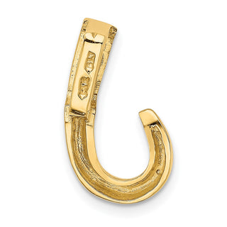 14k Yellow Gold Fits up to 6mm Regular, 8mm Fancy Reversible Omega Slide Pendant