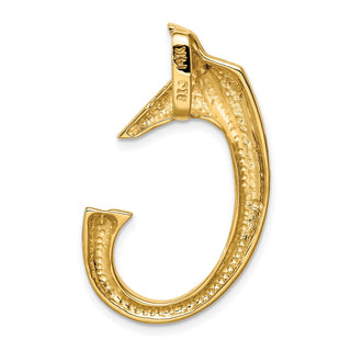 14k Yellow Gold Fits up to 6mm Omega, 8mm Omega Slide Pendant