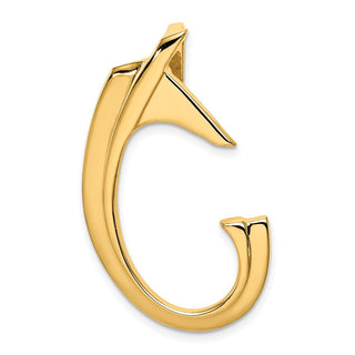 14k Yellow Gold Fits up to 6mm Omega, 8mm Omega Slide Pendant