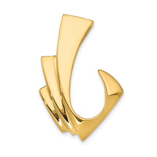 14k Yellow Gold Omega Slide Pendant SL21
