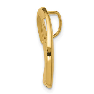 14k Yellow Gold Heart Slide Pendant SL224