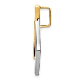 14k Two-tone Gold Fits up to 6mm Omega, 8mm Reversible, Omega Slide Pendant SL240
