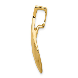 14k Yellow Gold Fancy Fits 6mm Omega Slide Pendant
