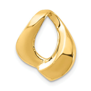 14k Yellow Gold Fits up to 6mm Regular/8mm Fancy Omega Slide Pendant
