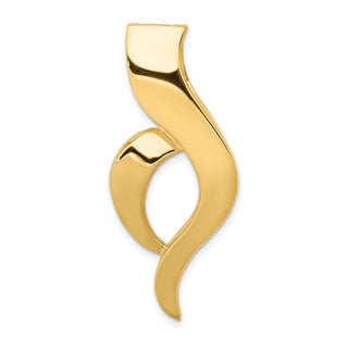 14k Yellow Gold Fancy Omega Slide Pendant
